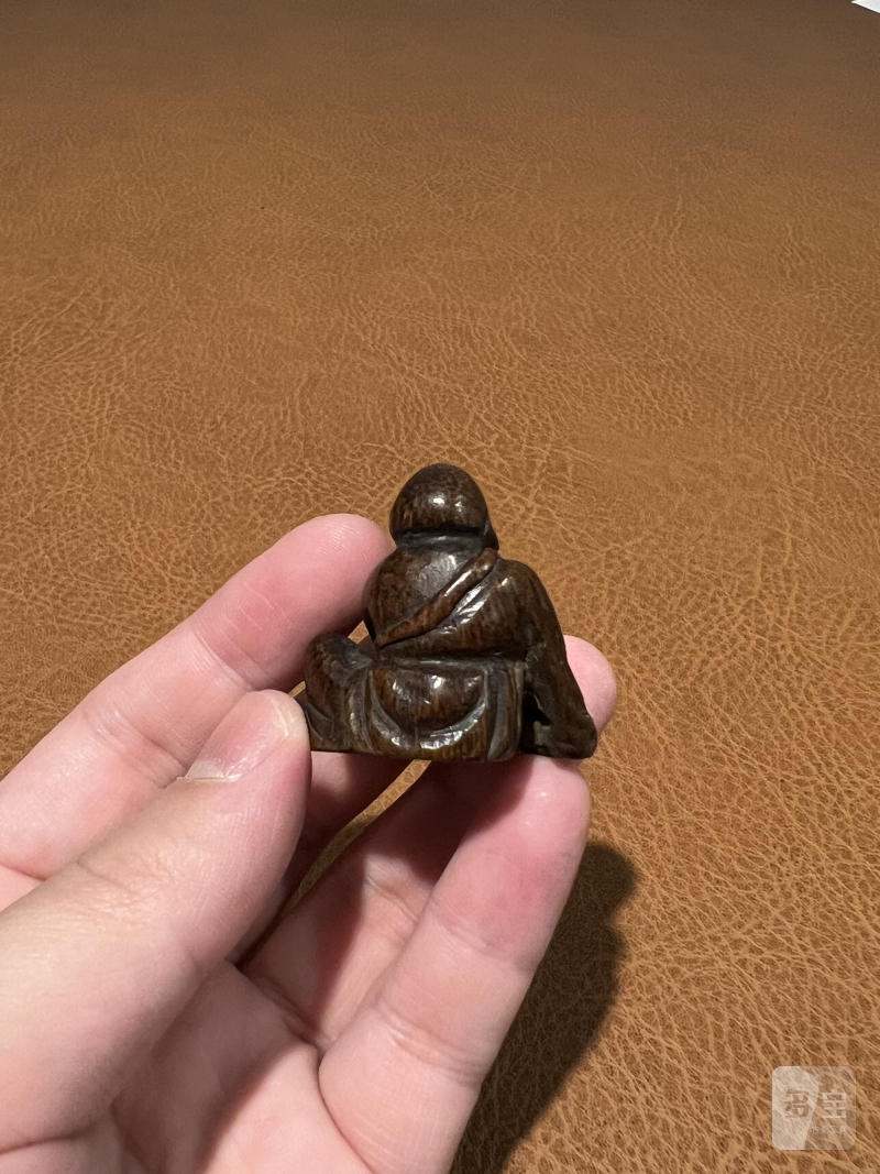 十七世纪 竹雕人物坐像 - 图4